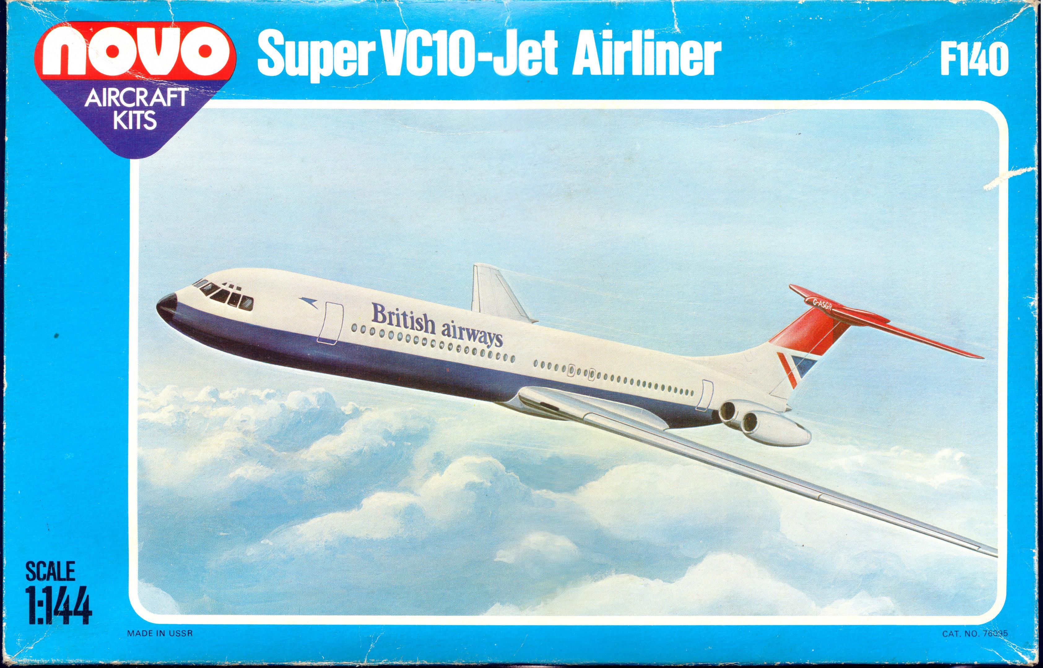 Коробка NOVO F140 Super VC10 - Jet Airliner, NOVO Toys Ltd, 1980
